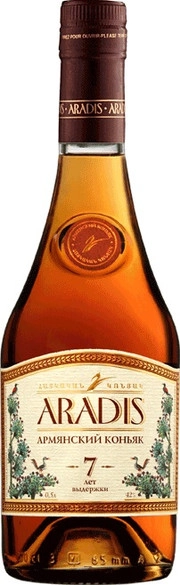 Коньяк Aradis  Арадис  7 лет 500 мл