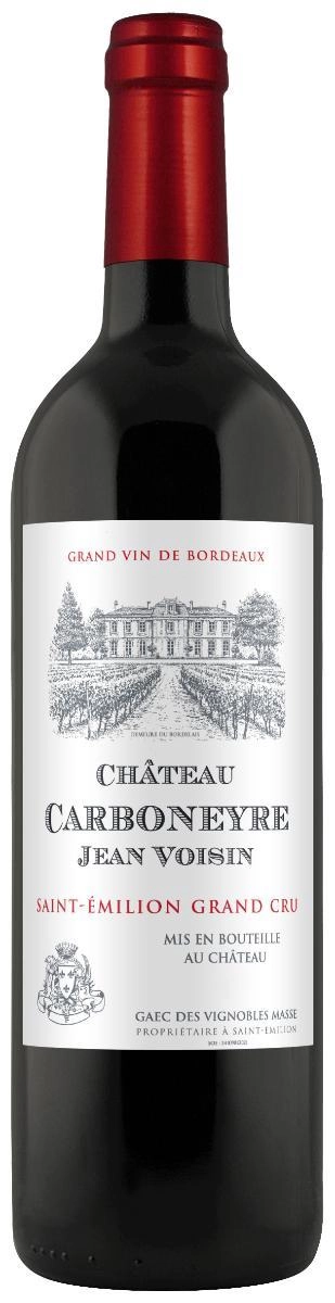 Вино  Château Carboneyre Jean Voisin Saint-Emilion Grand Cru  Шато Карбонеир Жан Вуазен. Сент-Эмильон Гран Крю  2012 750 мл