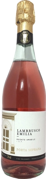 Вино игристое Lambrusco Emilia  Porta Soprana  Rose 750 мл