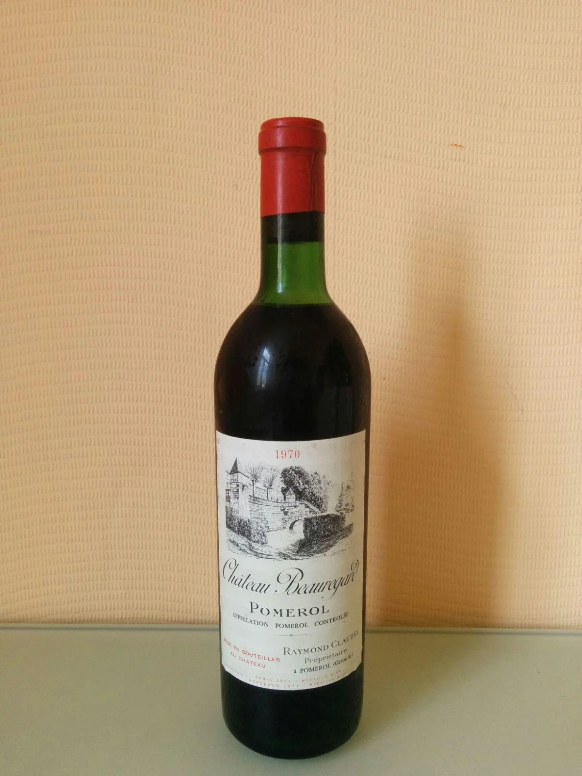 Вино Beauregard Pomerol, Борегар 1970 Помроль 0,75 кр сух
