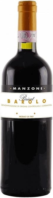 Вино Manzone Bricat Barolo DOCG  Манзонe Брикат Бароло  2006 750 мл