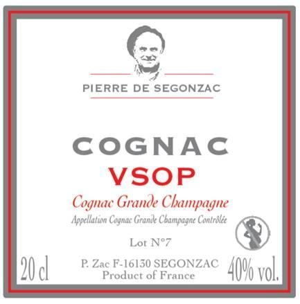 Коньяк  Pierre de Segonzac Grande Champagne 1er Cru VSOP  200 мл