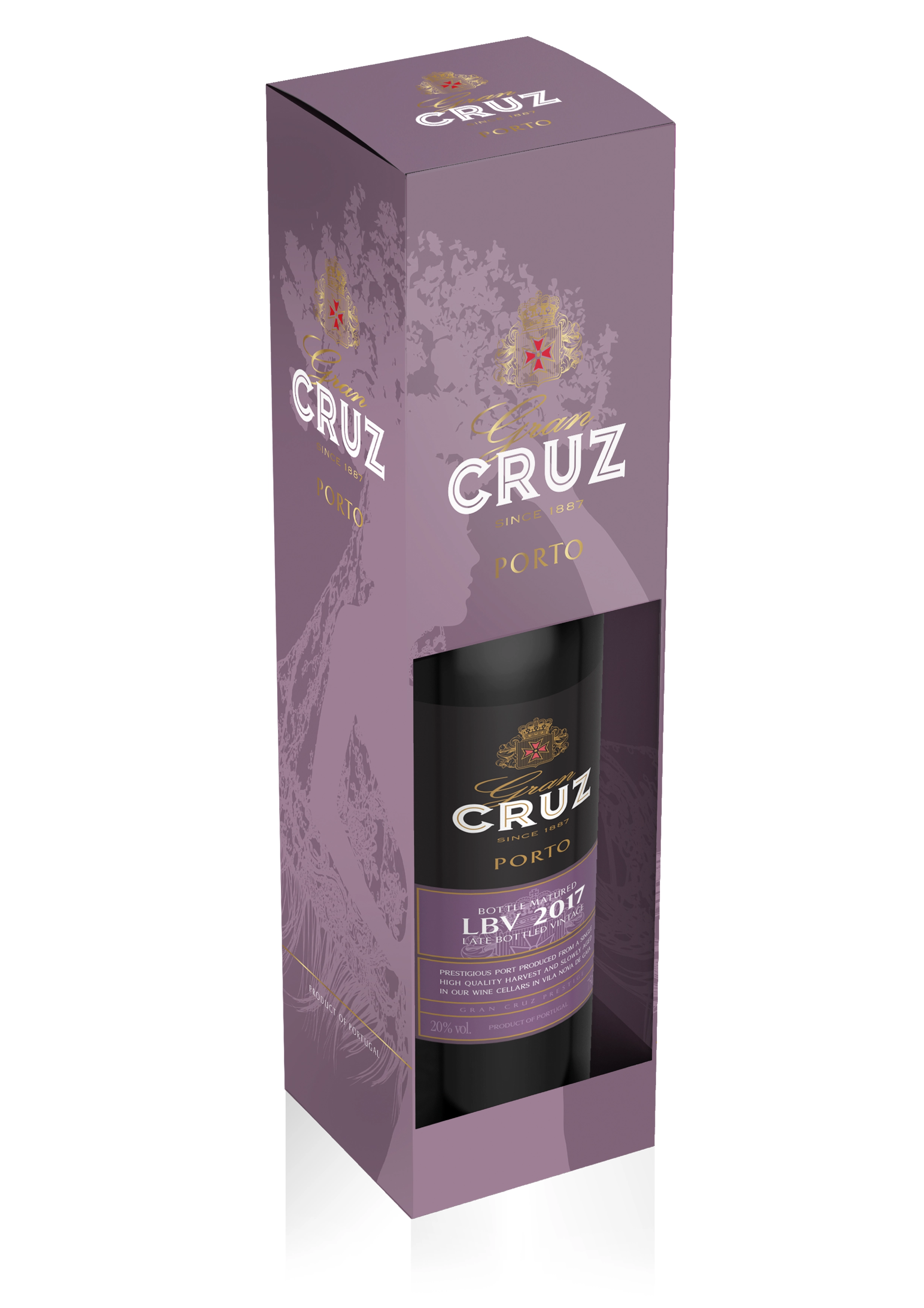 Портвейн Porto Cruz Lbv 2017 in gift box  2017  750 мл