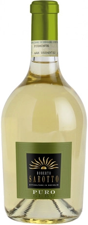 Вино Roberto Sarotto Puro" Chardonnay, Piemonte DOC Роберто Саротто Пуро Шардоне 750 мл