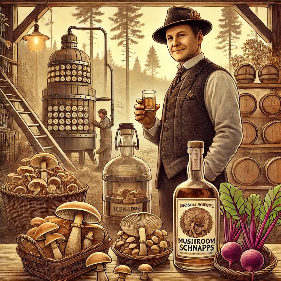 Австриец придумал грибной шнапс