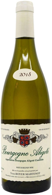 Вино Yves Boyer-Martenot  Bourgogne Blanc AOC Aligote  Ив Буайе-Мартено Бургонь Блан Алиготе 2018 750 мл 13%