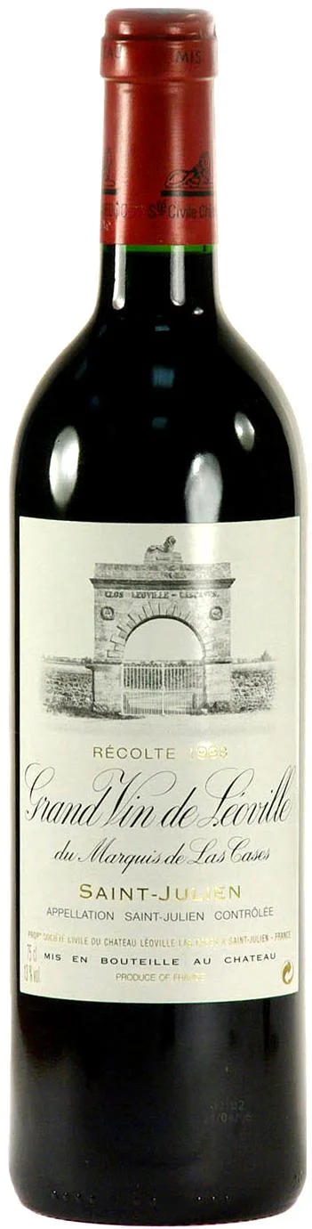 Вино Chateau Leoville Las Cases Saint-Julien AOC 2-eme Grand Cru Classe  Шато Леовиль Лас Каз 1996  750 мл