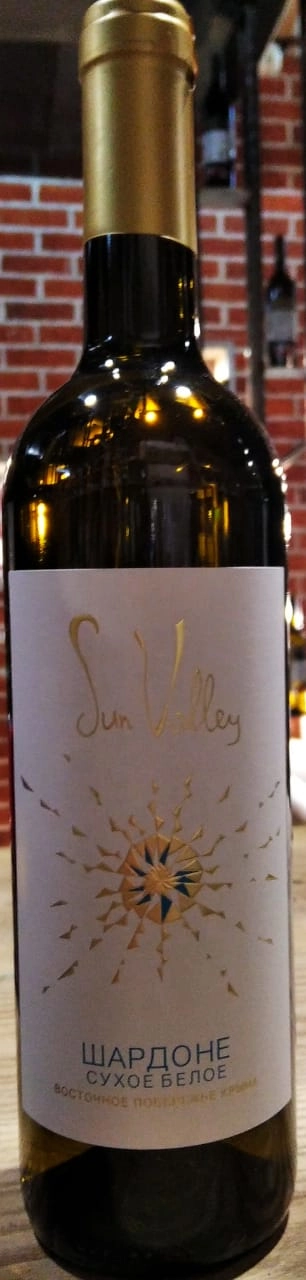 Вино Шардоне Sun Valley белое сухое 750 мл