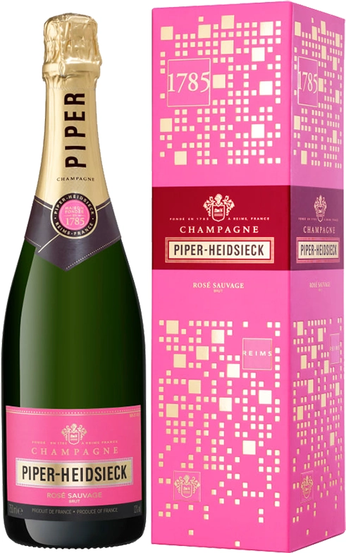 Шампанское Piper-Heidsieck  "Off-Trade" Rose Sauvage  Brut  in gift box    750 мл