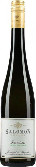 Вино Salomon  Franciscus  Gruner Veltliner  Kremstal DAC  Саломон  Францискус Грюнер Вельтлинер 2019 750 мл