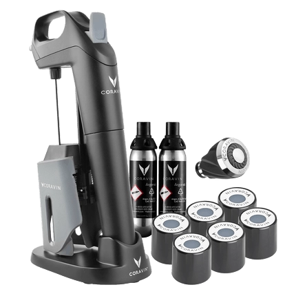 Система для подачи вин по бокалам Coravin Model 3 Wine and Passion Pack  Модель 3+2 капсулы+игла+6пробок+аэратор+подставка