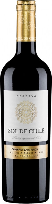 Вино Sol de Chile Cabernet Sauvignon Reserva  Соль де Чили Каберне Совиньон Ресерва 750 мл П