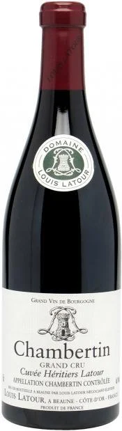 Вино Louis Latour  Chambertin Grand Cru  Cuvee Heritiers Latour Луи Латур  Шамбертен Гран Крю  Кюве Эритье Латур  2009 750 мл