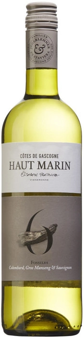 Вино Haut Marin  "Fossiles" Colombard-Sauvignon-Gros Manseng  Cotes de Gascogne IGP  750 мл