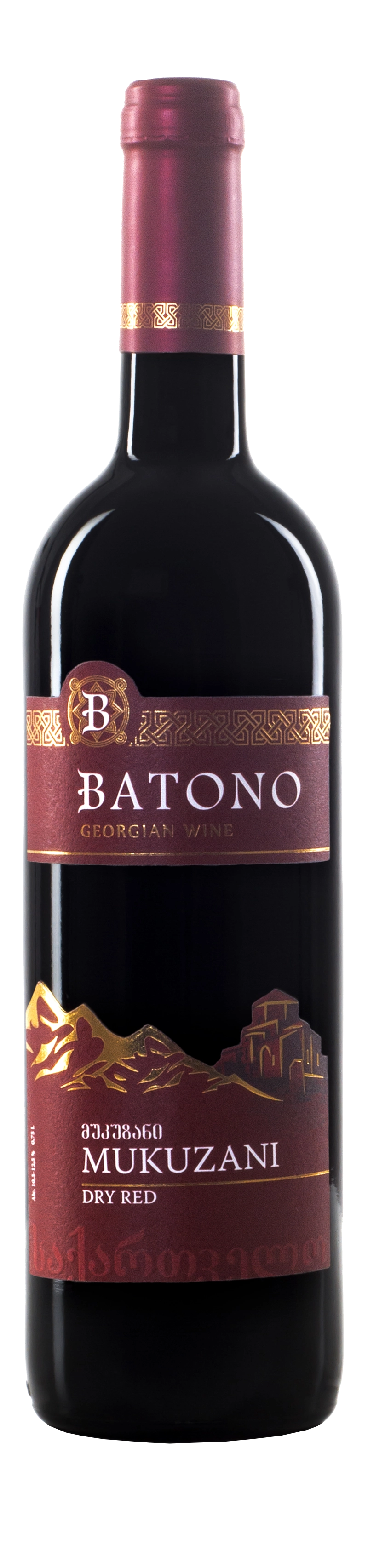 Вино Batono Батоно  Мукузани красное сухое  750 мл