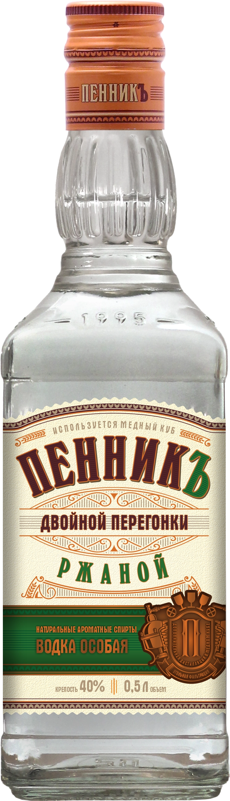 Водка Пенник Двойной Перегонки  Ржаной  500 мл