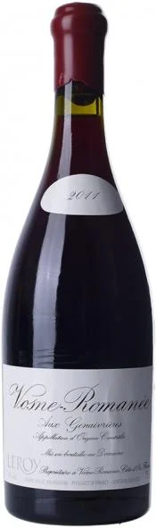 Вино Domaine Leroy Vosne-Romanee  Aux Genaivrieres AOC  Домен Леруа  Вон-Романе  О Женеврьер  2011  750 мл