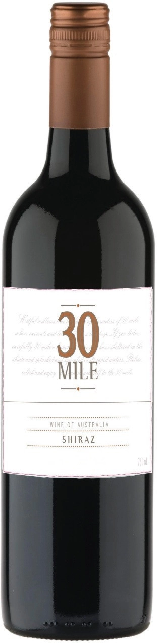 Вино  30 Mile Shiraz  2021  750 мл