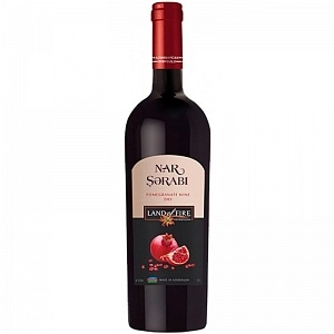 Вино  НАР столовое фруктовое гранатовое красное полусладкое 750 мл