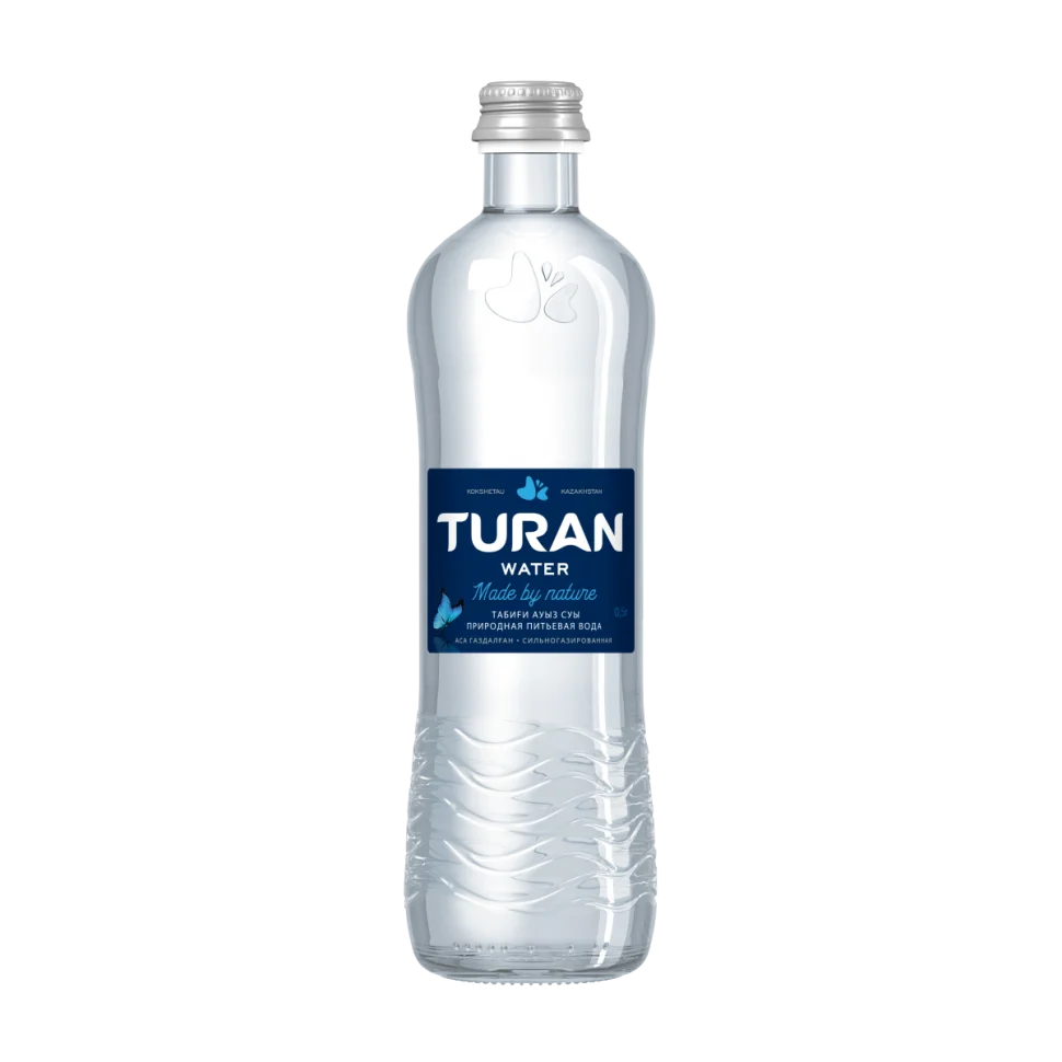 Вода минеральная Тuran газированная стекло  500 мл