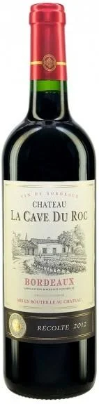Вино Chateau La Cave Du Roc, Bordeaux AOC, Шато Ля Кав Дю Рок, 2012, 750 мл