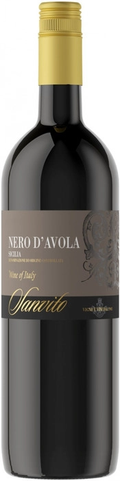 Вино   Sanvito  Nero d'Avola, Sicilia DOC  Санвито  Неро д'Авола 750 мл