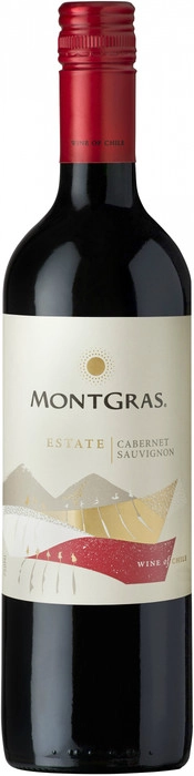 Вино MontGras  Cabernet Sauvignon  Estate  МонтГрас  Каберне Совиньон  Истейт  2016  750 мл