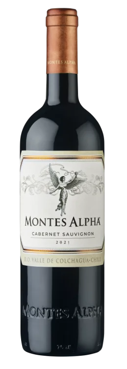 Вино Montes Alpha Cabernet Sauvignon  in gift box 2022 750 мл 14,5%
