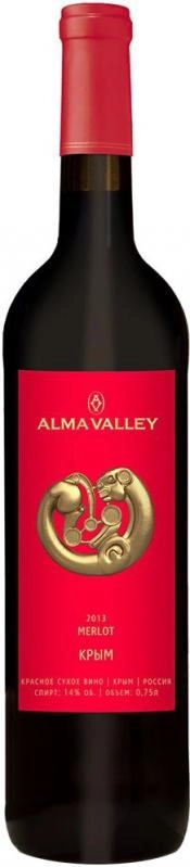 Вино Альма Валлей Мерло 750 мл