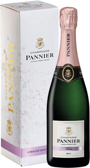 Шампанское Champagne Pannier Rose Brut Champagne AOC gift box 750 мл