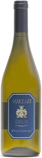 Вино Miklus Pinot Grigio, Collio DOC  Миклус Пино Гриджио  2017 750 мл
