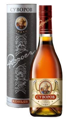 Коньяк российский «Суворов 5 лет» в подарочной упаковке, 500 мл