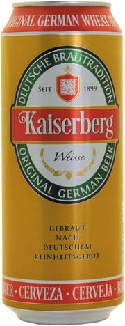 Пиво Kaiserberg Weisse  in can  Кайзерберг Вайссе в жестяной банке 500 мл