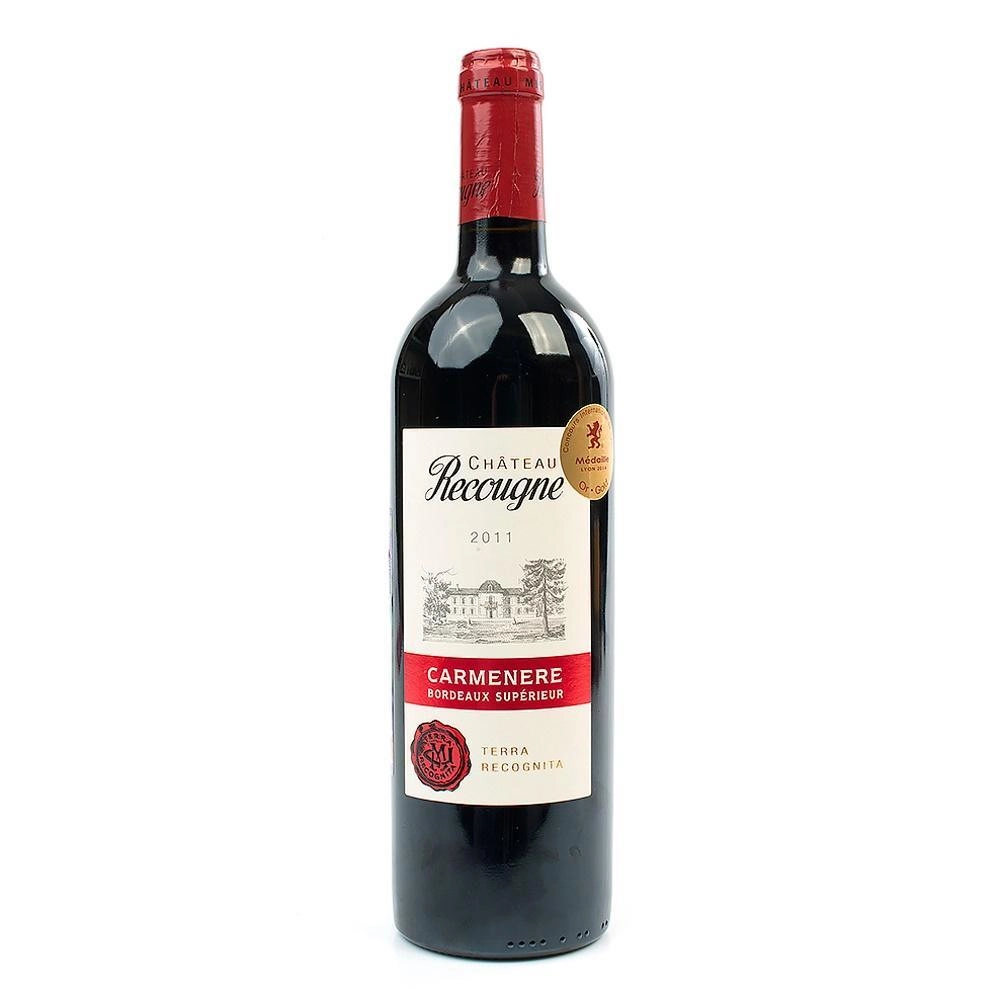 Вино Milhade Мийяд AOC Bordeaux Superior Chateau Recougne Carmenere Шато Рекунь Карменери 2011 750 мл