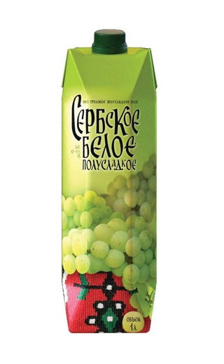 Вино Vino Zupa Series Uno Serbian semi-sweet white  Зупа Серия Уно Сербское белое полусладкое 1000 мл