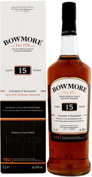 Виски Bowmore 15 Years Old  1000 мл  43 %