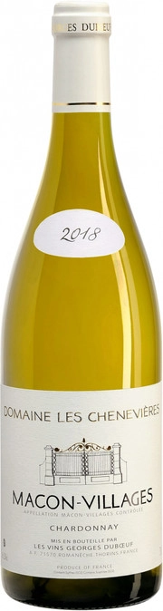 Вино Georges Duboeuf  Domaine Les Chenevieres  Macon-Villages AOC  2018 750 мл