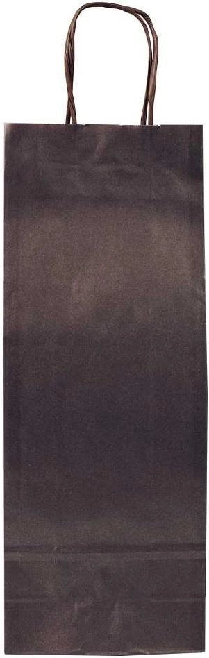 Подарочная упаковка Dispak package for 1 bottle  brown pearl dusting  Диспак пакет на 1 бутылку коричневый с перламутровым напылением