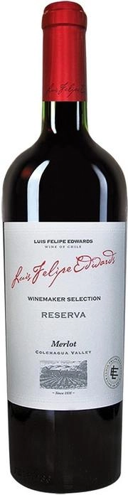 Вино красное сухое Luis Felipe Edwards, "Reserva" Merlot, Луис Фелипе Эдвардс, "Ресерва" Мерло 2018 750 мл