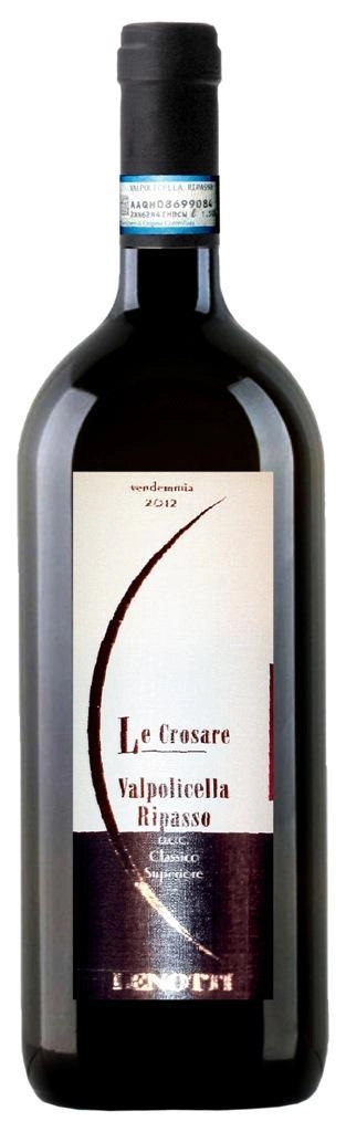 Вино Lenotti "Le Crosare" DOC VALPOLICELLA RIPASSO CLASSICO SUPERIORE,  Ленотти "Ле Кросаре Рипассо Вальполичелла Классико Супериор "красное полусухое в п/у 1,5л