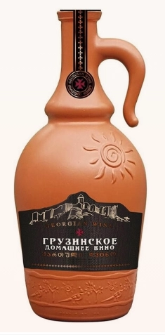Вино Грузинское Домашнее Вино красное  Полусухое 2024 750 мл
