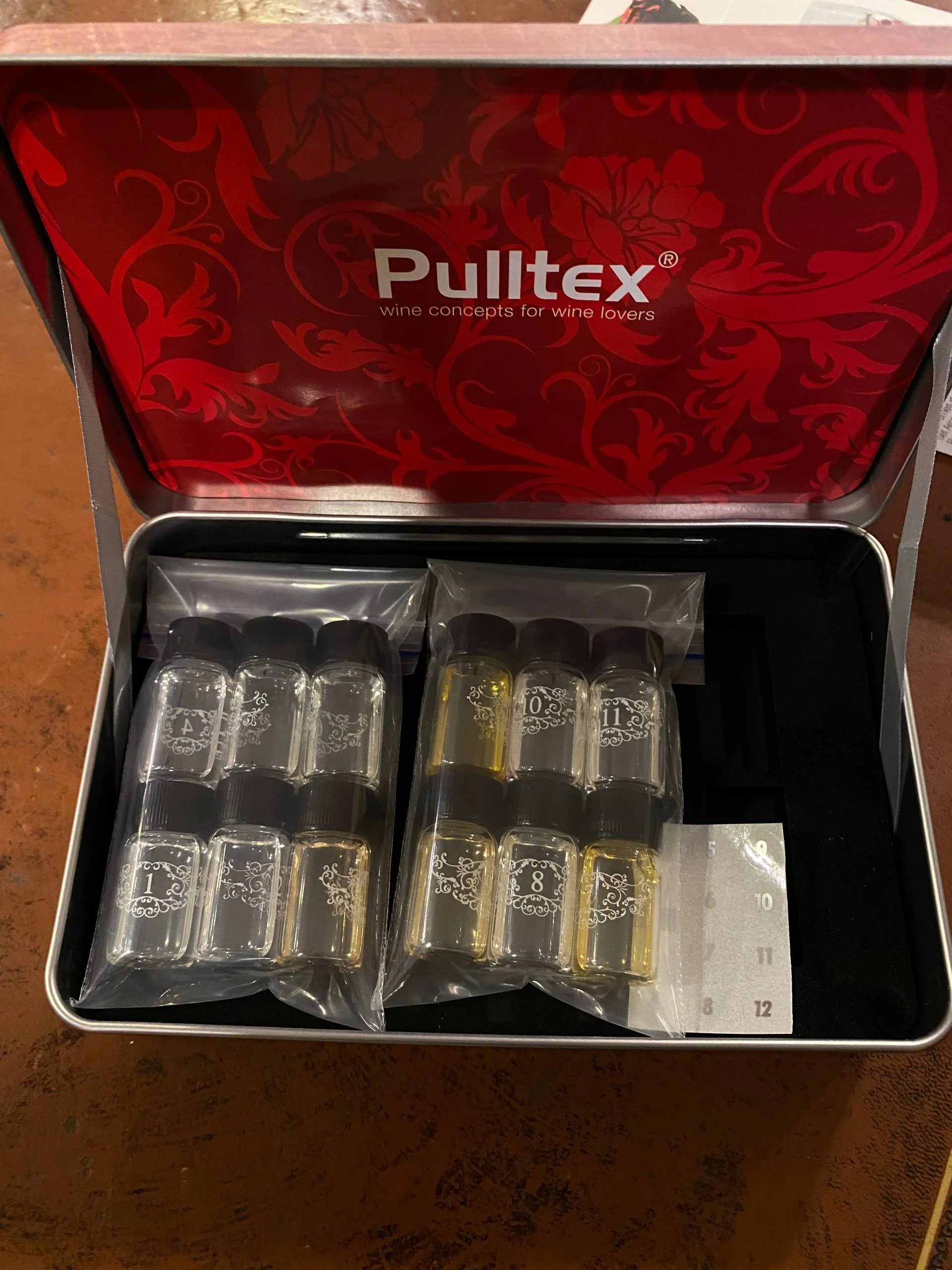 Нос вина Ароматы великих красных вин набор из 12 штук Pulltex