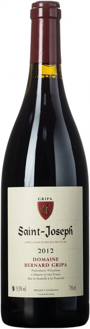 Вино Domaine Bernard Gripa AOC Saint-Joseph  2012 750 мл  13,5%