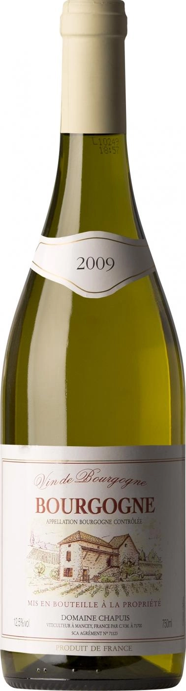 Вино Domaine Chapuis Bourgogne Blanc Домен Шапюи  Бургонь Блан 2009 750 мл