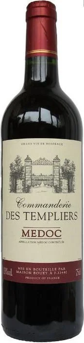 Вино Maison Bouey Commanderie des Templiers Medoc AOC  Коммандери де Тамплие 750 мл