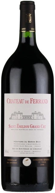 Вино Saint-Emilion Grand Cru АОС Chateau de Ferrand Grand Cru Classe Сент-Эмильон Гран Крю АОС Шато де Ферран Гран Крю Классе   2011 1500 мл
