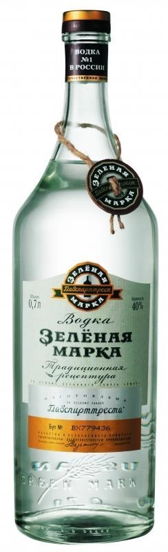 Водка Зелёная марка традиционная 1000 мл