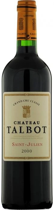 Вино Chateau Talbot St-Julien AOC 4-me Grand Cru Classe  2000 750 мл