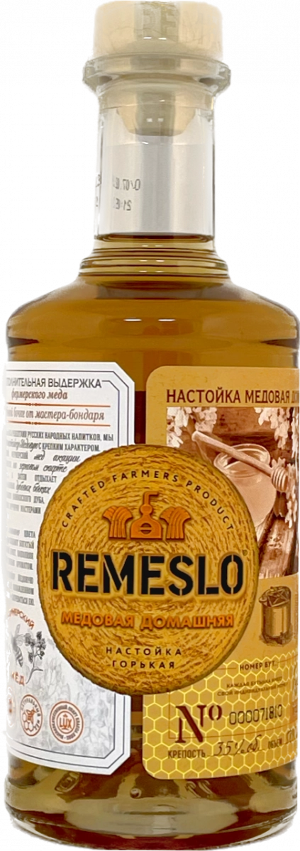 Настойка Ремесло Фермера Медовая Домашняя   35% 500мл