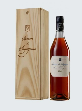 Арманьяк Baron de Segognac wooden box 1963 700 мл